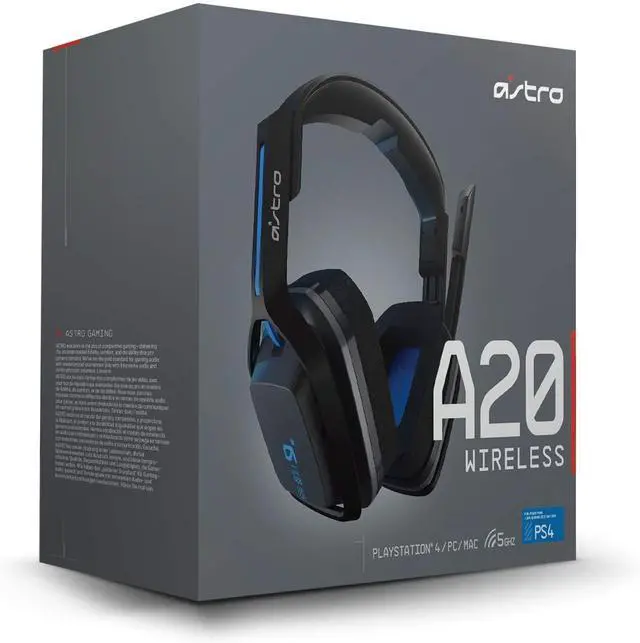Main image of ASTRO Gaming A20 Wireless Headset, Black/Blue (PlayStation 4)