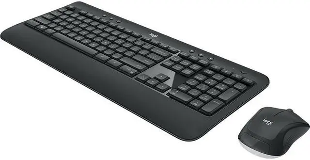Alt view image 3 of 12 - Logitech MK540 Wireless Keyboard Mouse Combo - USB Wireless RF Keyboard - Black - USB Wireless RF Mouse - Optical - 1000 dpi - 3 Button - Scroll Wheel - QWERTY - Black - Media Player, Calculator, ...