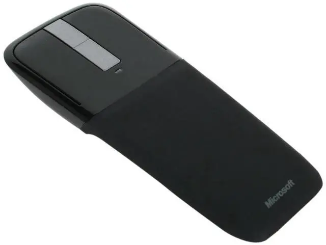 Alt view image 5 of 7 - CESMFG Microsoft Arc Touch Mouse RVF-00001 Black 2 Buttons Touch Scroll USB RF Wireless BlueTrack 1000 dpi Mouse