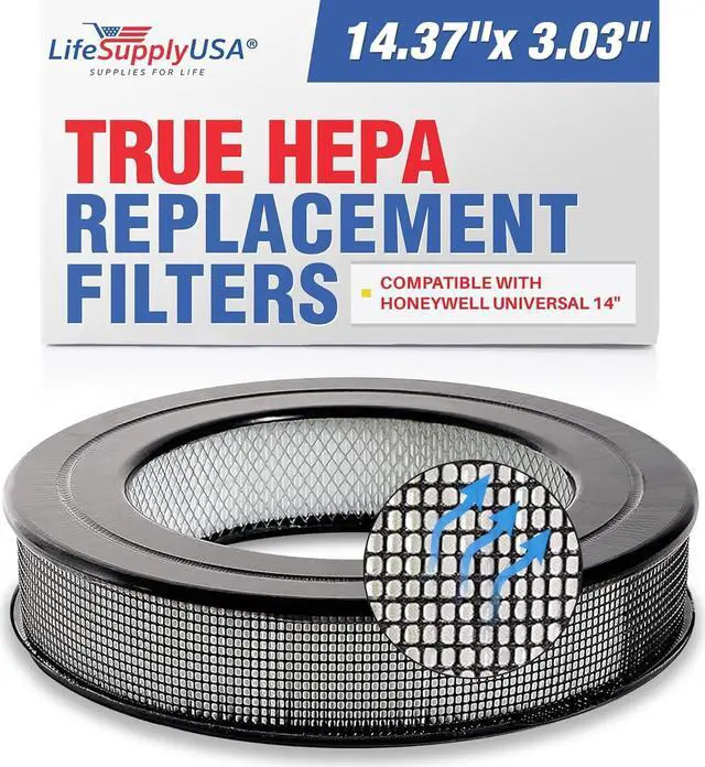 Main image of Replacement Filter fits Honeywell Universal 14" Air Purifier Replacement HEPA filter HRF-F1 Filter F