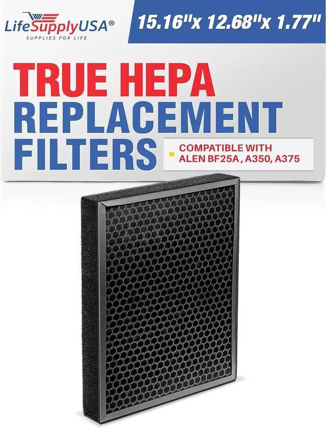 Main image of HEPA Filter fits Alen BF25A HEPA-Pure Replacement Filter for HEPA-Fresh A350 A375 Air Purifier
