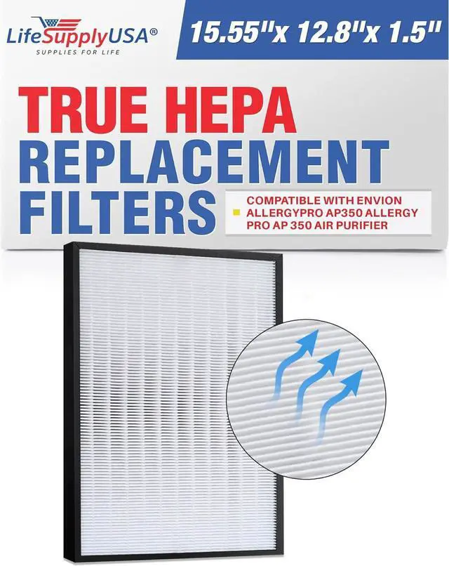 Alt view image 3 of 3 - Replacement HEPA Filter for Envion AllergyPro Allergy Pro AP350 AP 350 Air Purifier