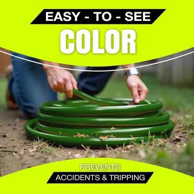 Alt view image 5 of 7 - 100ft Outdoor/Indoor Extension Cord 10/3 Gauge Ultra Heavy Duty 3 Prong SJTW, Waterproof, Flexible Cold-Resistant Long Power Cord,125 Amp 1875W, Green by LifeSupplyUSA