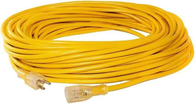 Alt view image 2 of 6 - 10/3 100 ft. SJTW Lighted End Heavy Duty Extension Cord