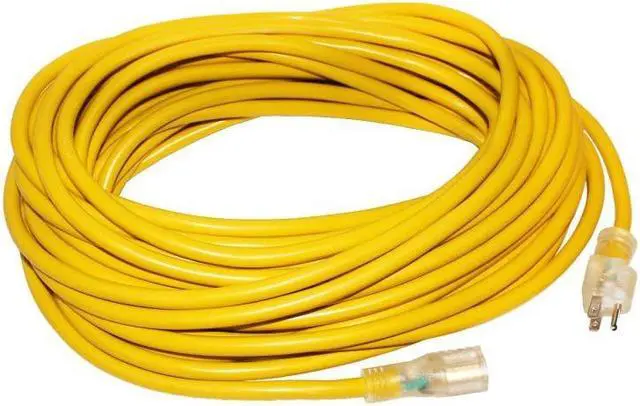 Alt view image 2 of 5 - 12/3 75ft SJTW 15 Amp 125 Volt 1875 Watt Lighted End Indoor/Outdoor Extension Cord (75 feet)