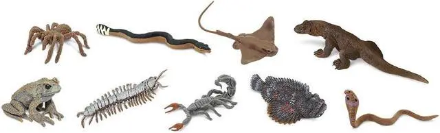 Alt view image 10 of 12 - Plastic Miniatures In Toobs-Venomous Creatures