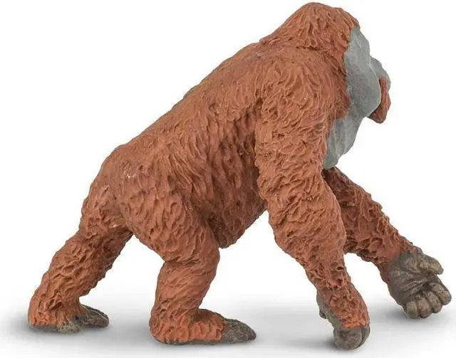 Alt view image 5 of 7 - Safari Ltd. Wildlife ? Male Orangutan ? Realistic Hand Painted Toy Figurine Model ? Quality Construction from Phthalate, Lead and BPA Free Materials ? For Ages 3 and Up