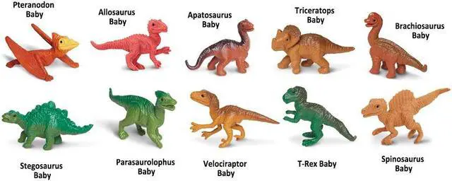 Alt view image 12 of 14 - Plastic Miniatures In Toobs-Dino Babies
