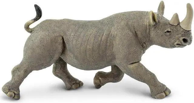 Main image of Wild Safari Wildlife Black Rhino Safari Ltd Animal Educational Toy Figure