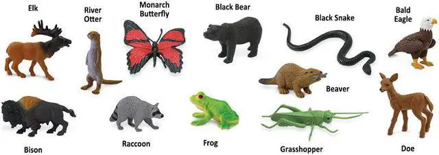 Alt view image 3 of 6 - Toobs In the Woods Safari Ltd Set Educational Kids Toy Figure