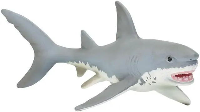 Alt view image 6 of 9 - Safari 275029 Great White Shark Animal Figure