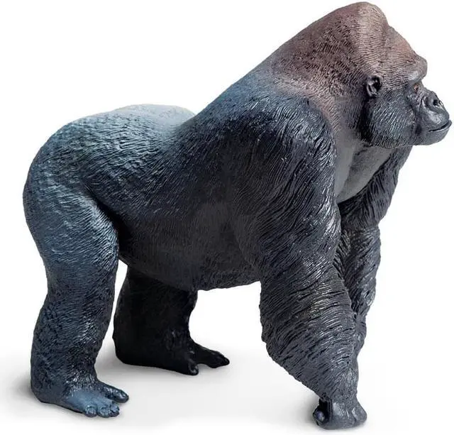 Alt view image 2 of 7 - Wildlife Wonders Silverback Gorilla  Safari Ltd Animal Educational Toy Figure