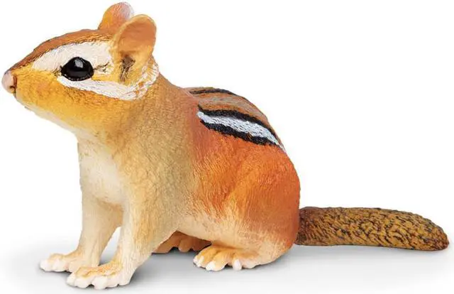 Alt view image 3 of 7 - Incredible Creatures Eastern Chipmunk  Safari Ltd Animal Educational Toy Figure