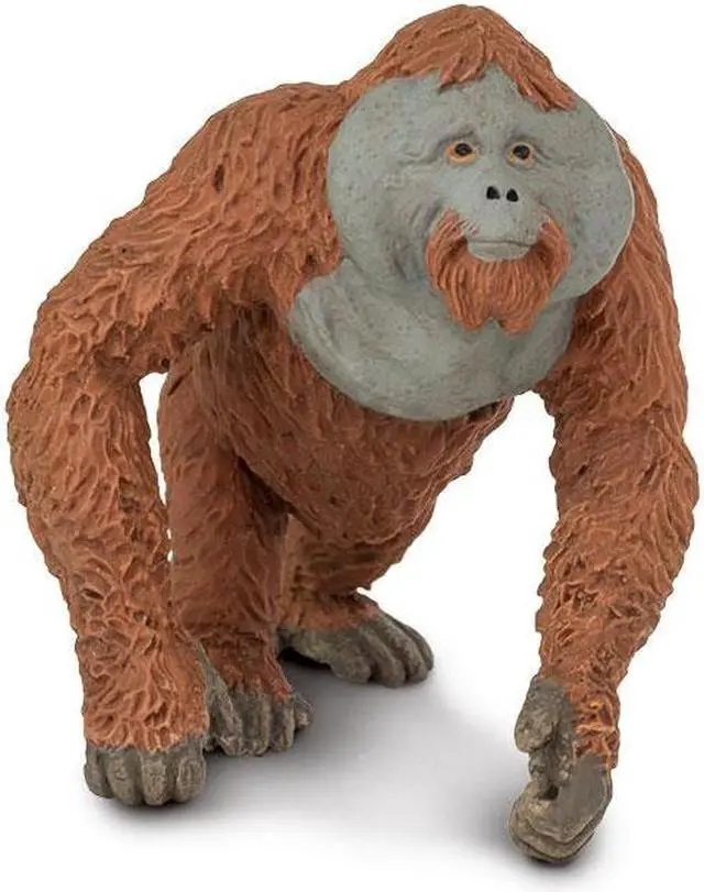 Alt view image 2 of 7 - Safari Ltd. Wildlife ? Male Orangutan ? Realistic Hand Painted Toy Figurine Model ? Quality Construction from Phthalate, Lead and BPA Free Materials ? For Ages 3 and Up