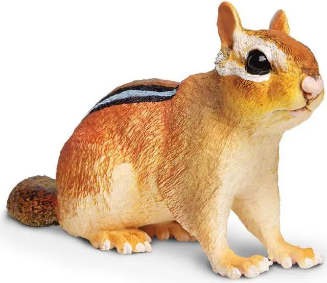 Alt view image 4 of 7 - Incredible Creatures Eastern Chipmunk  Safari Ltd Animal Educational Toy Figure