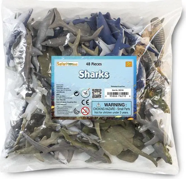 Alt view image 3 of 6 - Safari Ltd. 762104 BULK BAGS - SHARKS