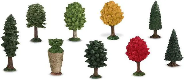 Alt view image 11 of 16 - Plastic Miniatures In Toobs-Trees