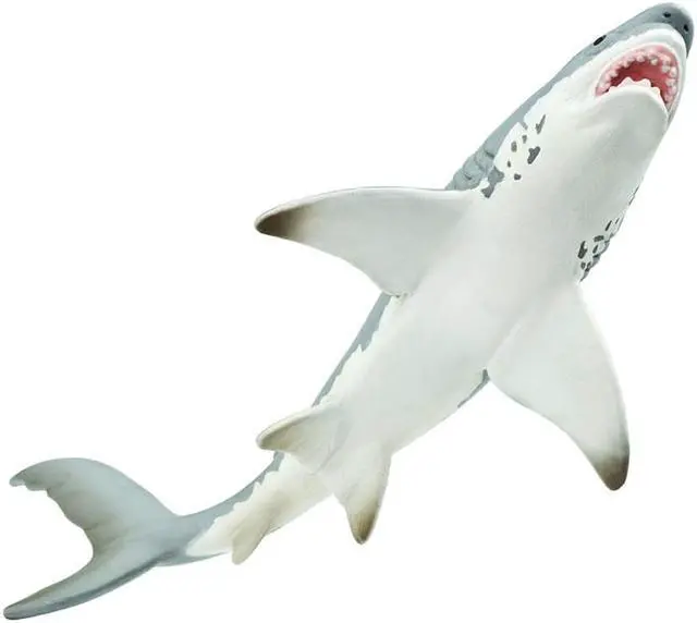 Alt view image 7 of 9 - Safari 275029 Great White Shark Animal Figure