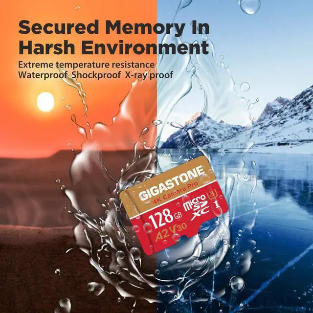 Alt view image 5 of 7 - [5-Yrs Free Data Recovery] Gigastone 128GB 2-Pack Micro SD Card, 4K Video Recording for GoPro, Action Camera, DJI, Drone, Nintendo-Switch, R/W up to 100/50 MB/s MicroSDXC Memory Card UHS-I U3 A2 V30