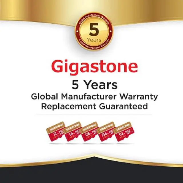 Alt view image 6 of 8 - [5-Yrs Free Data Recovery] Gigastone 64GB Micro SD Card, 4K Camera Pro, UHD Video for GoPro, Action Camera, Wyze, DJI, Drone, Nintendo-Switch, R/W up to 95/35MB/s MicroSDXC Memory Card UHS-I U3 A1 V30