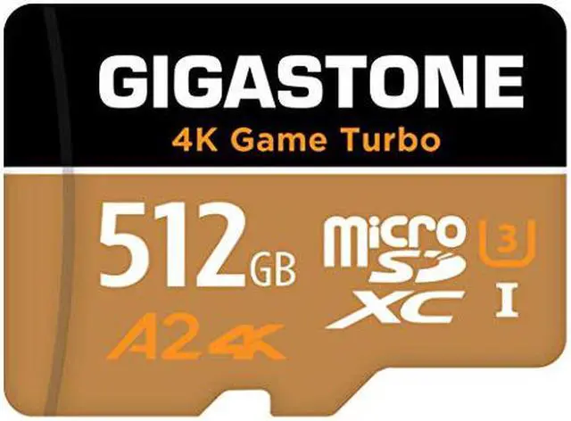 5-Yrs Free Data Recovery] Gigastone 512GB Micro SD Card, 4K Game