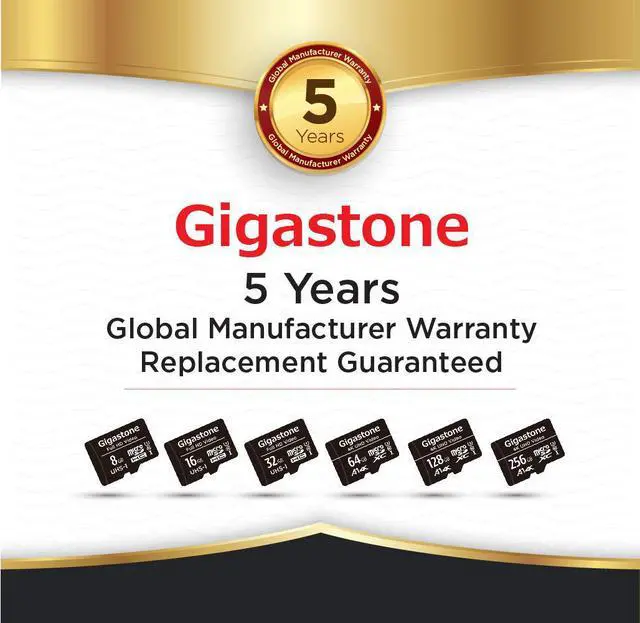 Alt view image 5 of 5 - Gigastone 32GB Micro SD Card with Adapter, U1 C10 Class 10 90MB/S, Full HD available, Micro SDHC UHS-I Memory Card - Full HD Video Series