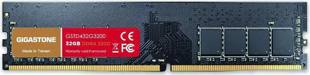 Main image of Gigastone DDR4 32GB 3200MHz PC4-25600 CL16 1.35V UDIMM 288 Pin Unbuffered Non ECC for PC Computer Desktop Memory Module Ram Upgrade Kit