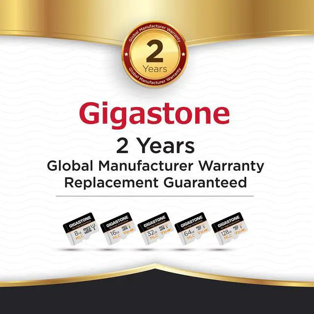 Alt view image 7 of 7 - [10x High Endurance] Gigastone Industrial 8GB 5-Pack MLC Micro SD Card, Full HD Video Recording, Security Cam, Dash Cam, Surveillance Compatible 85MB/s, U1 C10, with Adapter [5-Yrs Free Data Recovery]