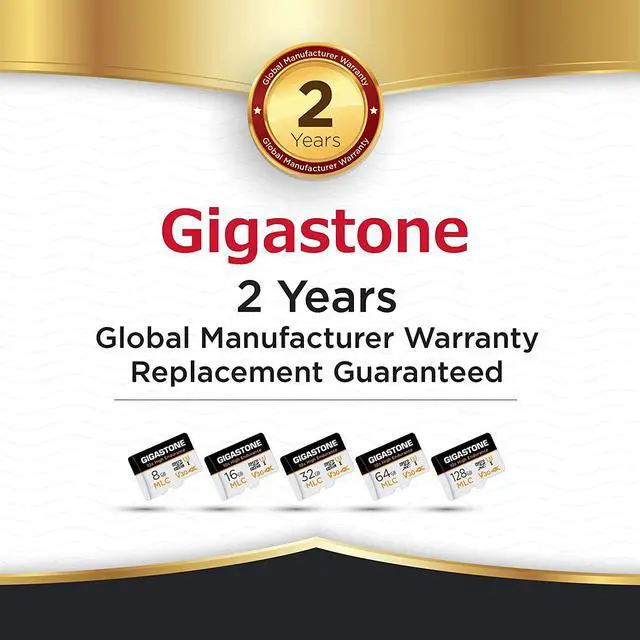Alt view image 7 of 7 - [10x High Endurance] Gigastone Industrial 32GB 5-Pack MLC Micro SD Card, 4K Video Recording, Security Cam, Dash Cam, Surveillance Compatible 95MB/s, U3 C10, with Adapter [5-Yrs Free Data Recovery]
