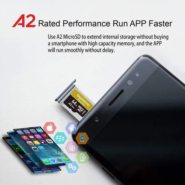 Alt view image 6 of 8 - [5-Yrs Free Data Recovery] Gigastone 64GB Micro SD Card, Game Pro, MicroSDXC Memory Card for Nintendo-Switch, GoPro, Security Camera, Wyze, DJI, Drone, 4K UHD, R/W up to 95/35MB/s UHS-I U3 A2 V30 C10