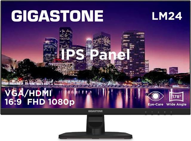 Gigastone 24 inch IPS Gaming LED Monitor 75Hz FHD 1920 x 1080 