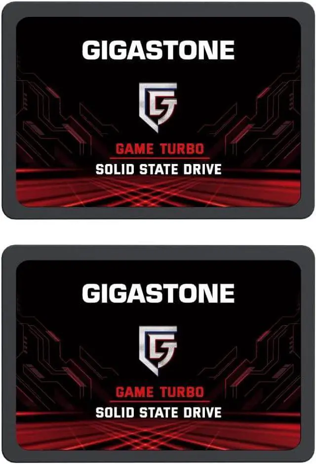Main image of Gigastone Game Turbo 2-Pack 128GB SSD SATA III 6Gb/s. 3D NAND 2.5" Internal Solid State Drive, Read up to 540MB/s. Compatible with PC, Desktop and Laptop, 2.5 inch 7mm (0.28)