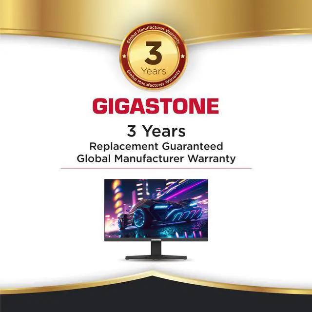 Alt view image 6 of 6 - Gigastone 24" IPS Gaming LED Backlight Monitor | 165Hz FHD 1920 x 1080 | 178° Wide View | Frameless | 5ms | Built-in Speakers | FreeSync | Eye Care Technology | Ergonomic Tilt | VESA Mount | DP, HDMI