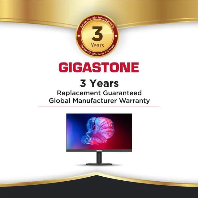 Alt view image 6 of 6 - Gigastone 21.45 inch IPS LED Back Light Monitor 75Hz FHD 1920 x 1080, 1080P 178° Wide View Frameless Computer Monitor 4ms, Eye Care Technology, Ergonomic Tilt VESA Mount, HDMI VGA