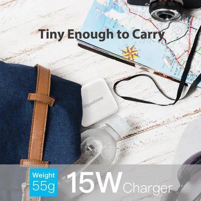 Alt view image 5 of 6 - Gigastone 15.5W Dual USB-A Adapter, Travel Wall Adapter for iPhone - White, 1 pack