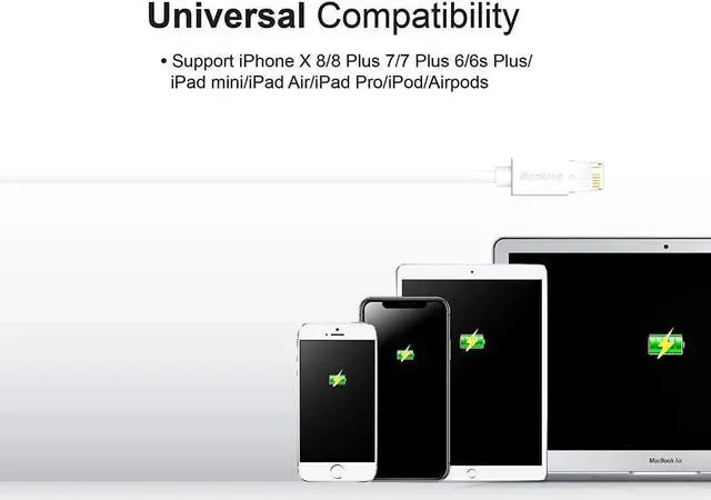 Alt view image 3 of 7 - Gigastone 3ft 2-Pack Charging Cable for Lightning Devices, Fast Charge 12W 5V
