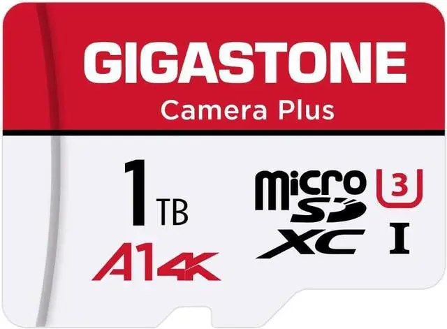 Main image of Gigastone 1TB Micro SD Card, Camera Plus, GoPro, Action Camera, Sports Camera, A1 Run App for Smartphone, Nintendo-Switch Compatible, 150MB/s, 4K Video Recording, Micro SDXC UHS-I A1 U3 Class 10
