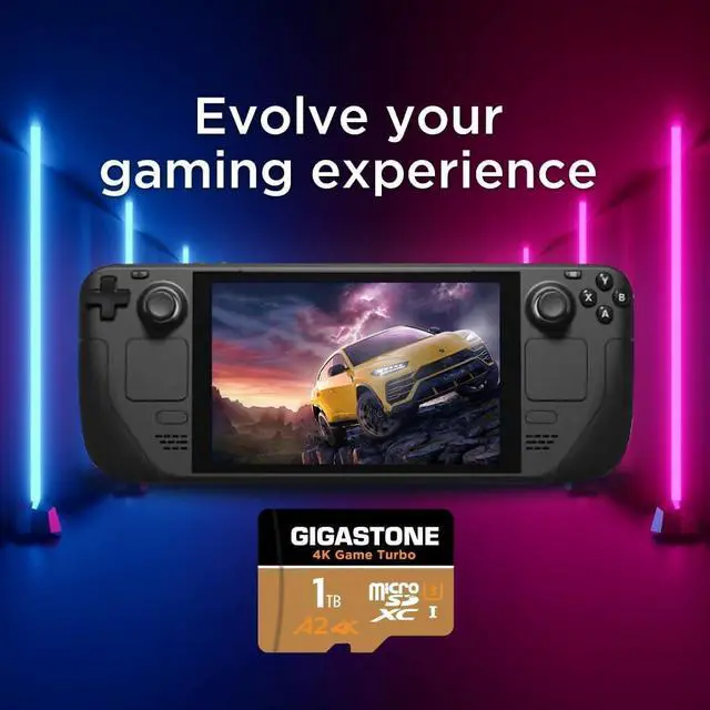 Alt view image 5 of 5 - [5-Yrs Free Data Recovery] Gigastone 1TB Micro SD Card, 4K Game Turbo, R/W up to 160/140 MB/s, MicroSDXC Memory Card for Nintendo-Switch, GoPro, Action Camera, DJI, UHD Video UHS-I U3 A2 4K C10