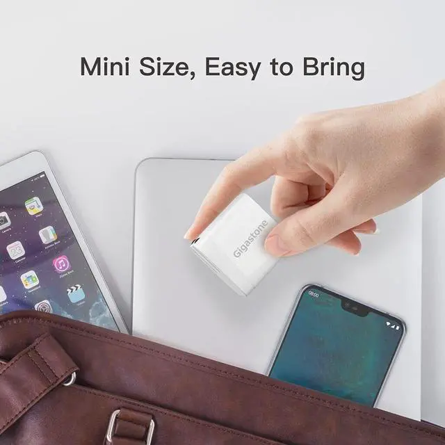 Alt view image 6 of 7 - Gigastone 20W Dual Ports USB-A + USB-C Type C Fast Wall Charger PD/QC 3.0 - 2 Pack