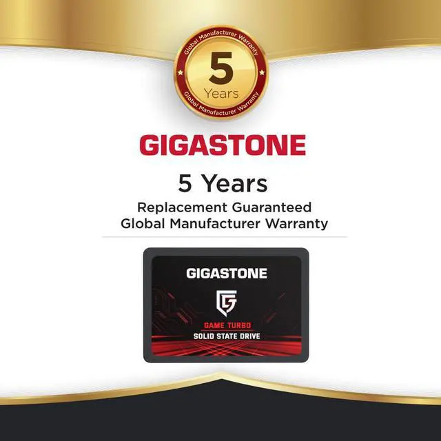 Alt view image 3 of 7 - Gigastone Game Turbo 2-Pack 256GB SSD SATA III 6Gb/s. 3D NAND 2.5" Internal Solid State Drive, Read up to 540MB/s. Compatible with PC, Desktop and Laptop, 2.5 inch 7mm (0.28)