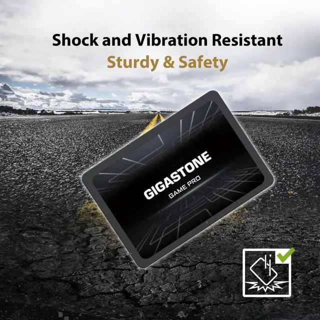 Alt view image 5 of 6 - Gigastone Game Pro 512GB SSD SATA III 6Gb/s. 3D NAND 2.5" Internal Solid State Drive, Read up to 540MB/s. Compatible with PS4, PC, Desktop and Laptop, 2.5 inch 7mm (0.28)