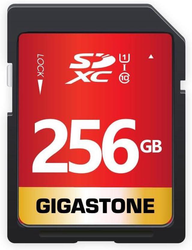 Gigastone 256GB SD Card - High Speed UHS-I U1 Class 10 Memory Card For Canon, Nikon, Sony Cameras
