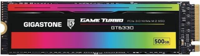 Main image of GIGASTONE M.2 SSD 500GB PCIe 3.0 NVMe SSD Internal Gaming Solid State Hard Drives Upgrade PC Laptop Storage High Speed Response for Gamers Graphic Design Creators IT Pros PCIe Gen3x4 up to 3,000MB/s