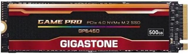Main image of GIGASTONE M.2 SSD 500GB PCIe 4.0 NVMe SSD Internal Gaming Solid State Hard Drive Upgrade PC Laptop PS5 Storage Turbo Speed Response for Gamers 3D Rendering 4K 8K Video Editing Creators up to 5,000MB/s