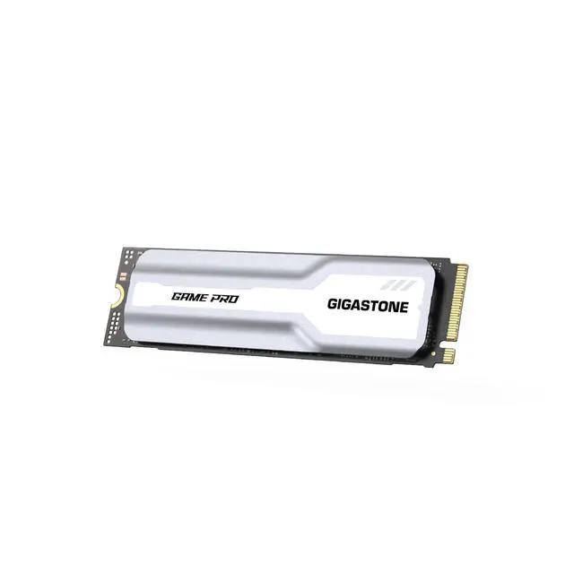Main image of GIGASTONE Game Turbo PCIe Gen4x4 SSD 1TB, Speed Up to 7,300MB/s, Heat Sink, with SLC Caching Gaming/PC/Desktop/Laptop 5-Year Warranty M.2 NVMe PCIe 4.0 2280 Internal Solid State Drive-White