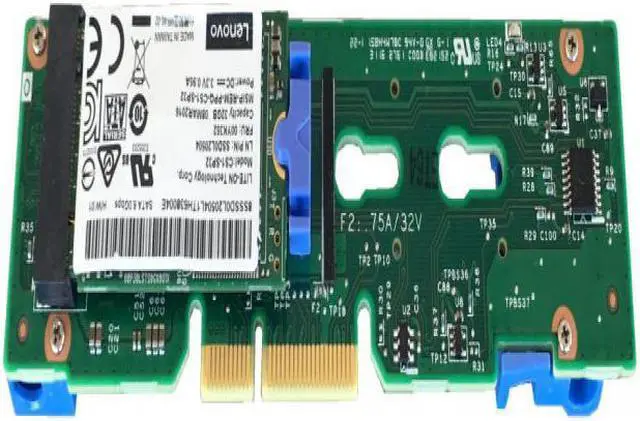 Alt view image 3 of 16 - Lenovo 7Y37A01092 Thinksystem M.2 Enablement Kit - Storage Controller - M.2 - SATA 6Gb/S - 600 Mbps - for Thinksystem SD530, SN850, SR530, SR550, SR630, SR650, SR850, SR950, ST550