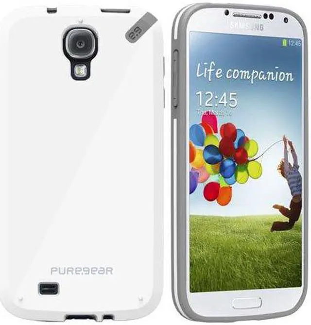 Alt view image 5 of 6 - PureGear Slim Shell Protective Cell Phone Case - White - Samsung Galaxy S4