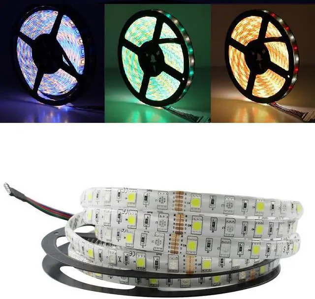 Main image of QOMA Strip Light 5M/Lot LED Strip 5050 RGBW DC 12V Flexible LED Light RGB + Warm White 60 LED/M