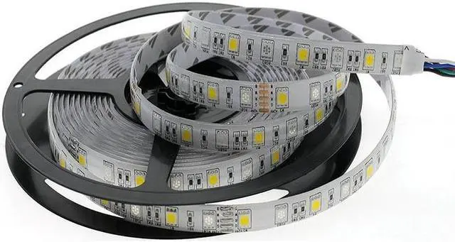 Alt view image 3 of 5 - QOMA Strip Light 5M/Lot LED Strip 5050 RGBW DC 12V Flexible LED Light RGB + Warm White 60 LED/M