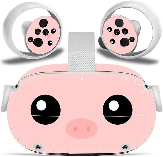 Main image of Misskit Vinyl Skin Sticker for Oculus Quest 2 VR Headset Controller PVC Decals Cute Cartoon Wrap Cover for Oculus Quest 2 Accessories